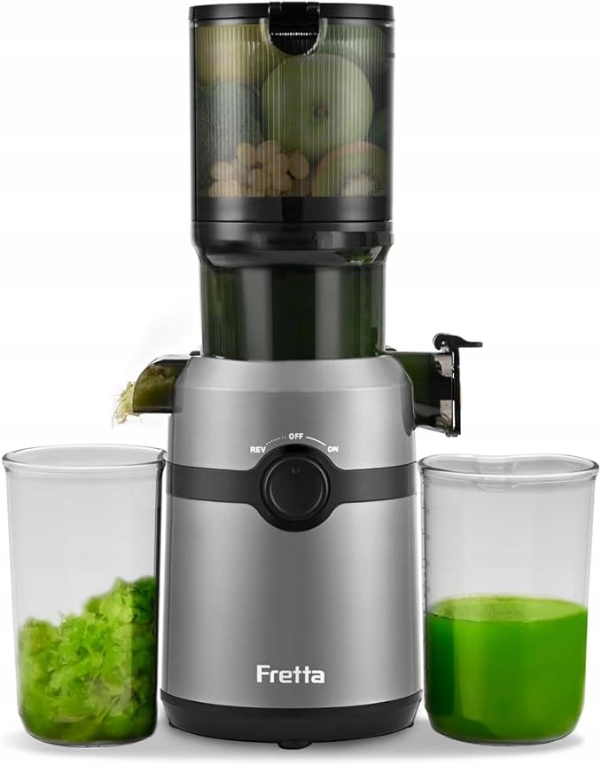 Fretta Wyciskarki do soku na zimno, wolnoobrotowa sokowirówka