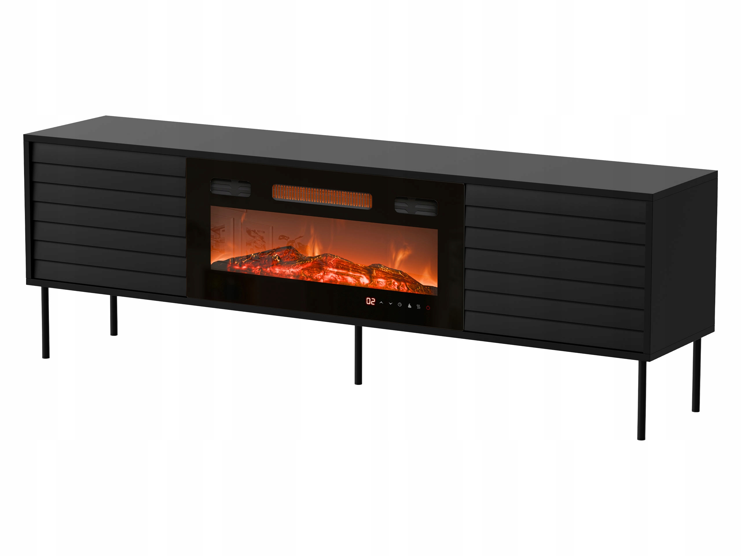 SZAFKA RTV do salonu Cortina 180 z kominkiem STOLIK pod TV