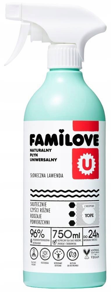 

Płyn uniwersalny Naturalny Yope Familove lawenda