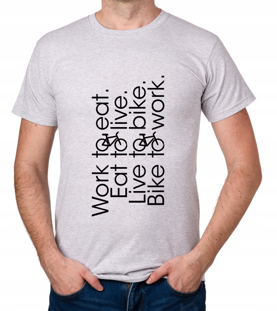 

koszulka Work Eat Live Bike prezent