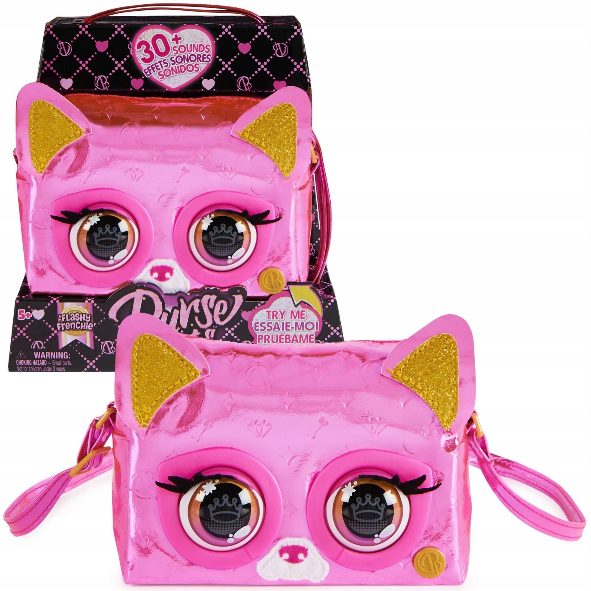 

Purse Pets Flashy Frendzie Piesek Torebka Z Oczami