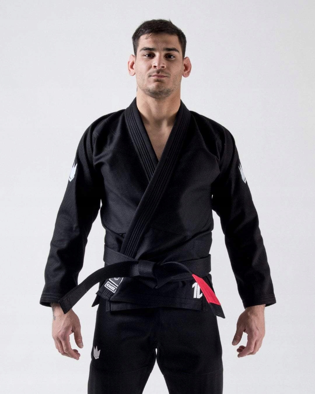 KiNGZ Kimono/Gi Bjj Pánské The One Černé bílý pásek v sadě A1