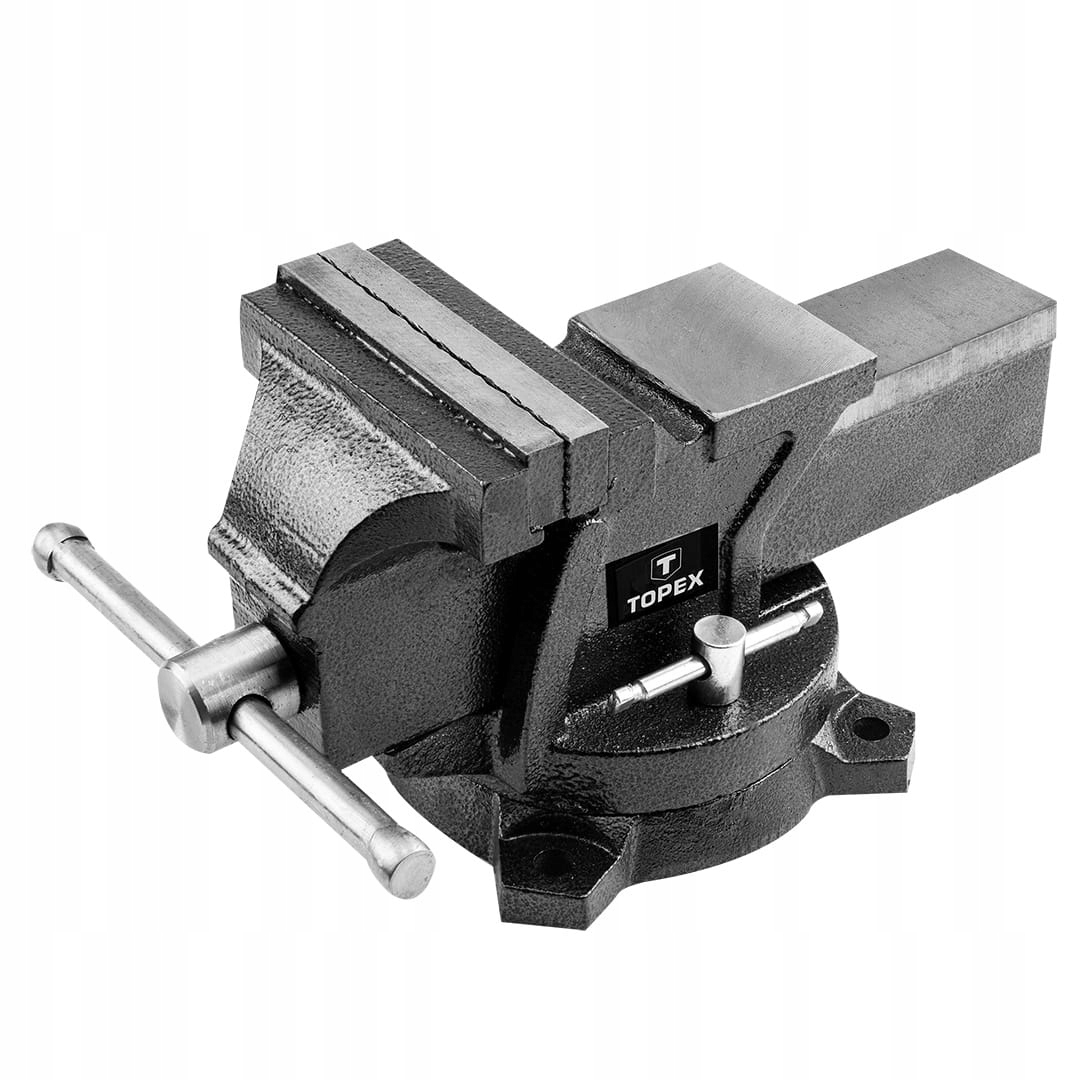 Litinový otočný zámečnický svěrák 125 mm, těžký, litý, svěrák Topex