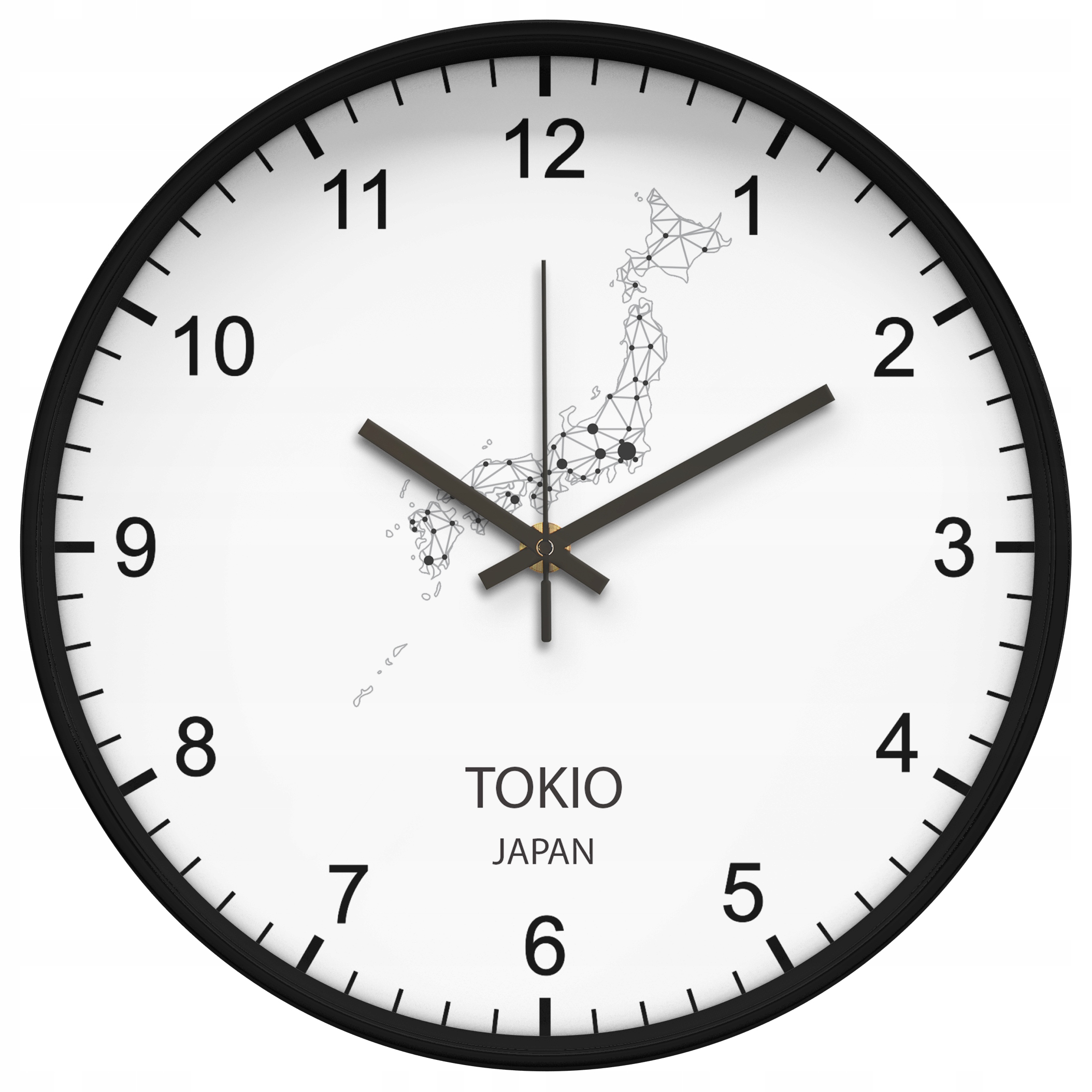 Zegar ścienny TOKIO finansowy giełda, kantor cichy Kod producenta 453