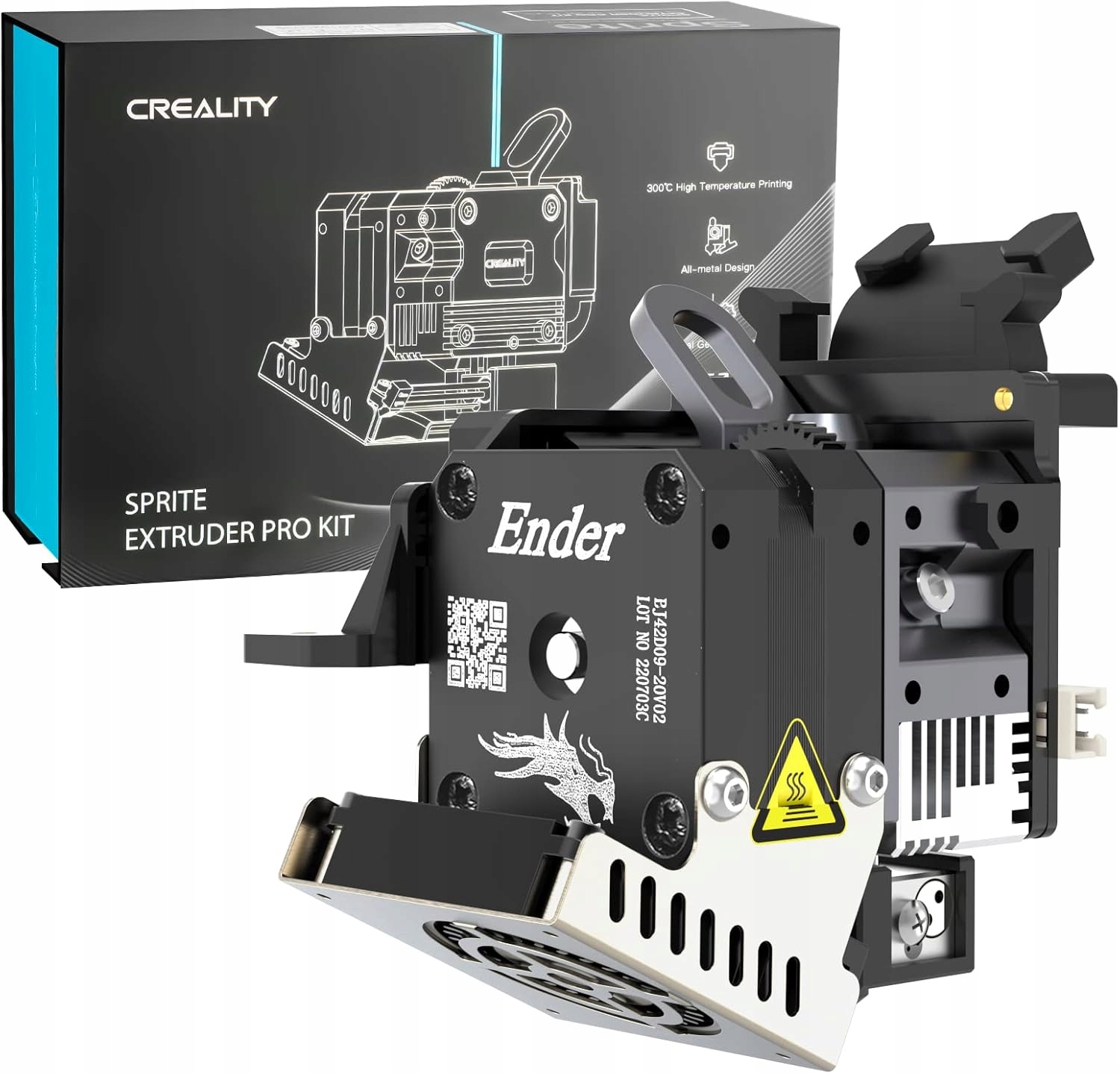 Creality sada extruderů Sprite Pro Direct Drive kompletně z kovu 300C