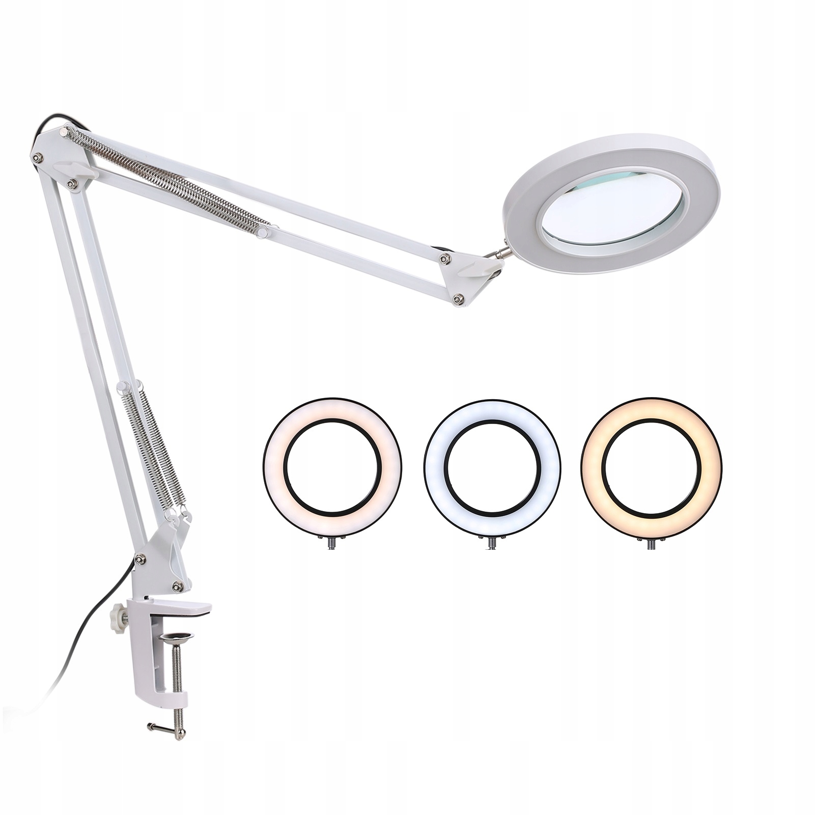 Lampa Led Lupa kosmetyczna do rzęs makijażu biała