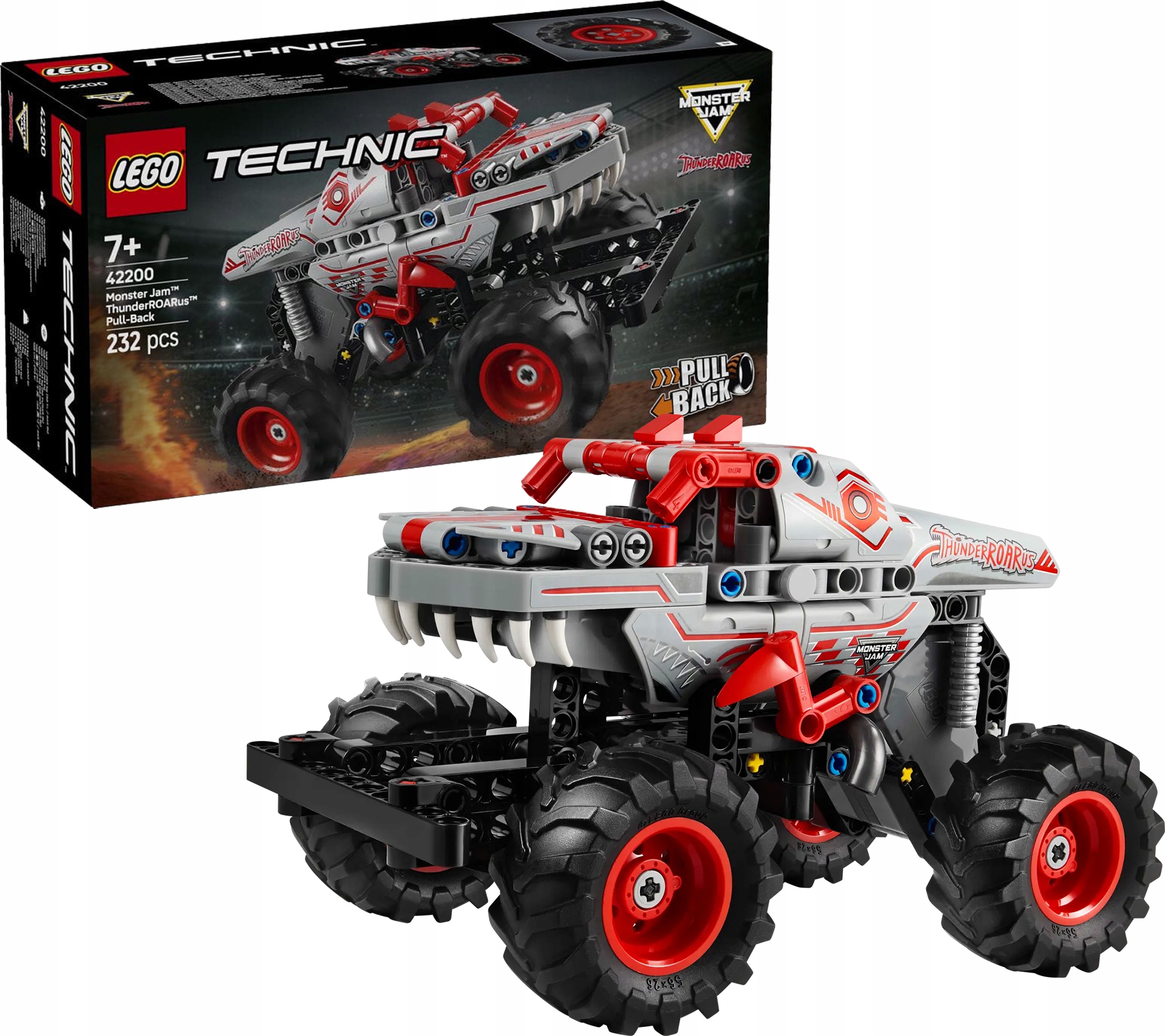 Lego Technic Monster Jam Thunderroarus s pohonem typu Pull-Back 42200