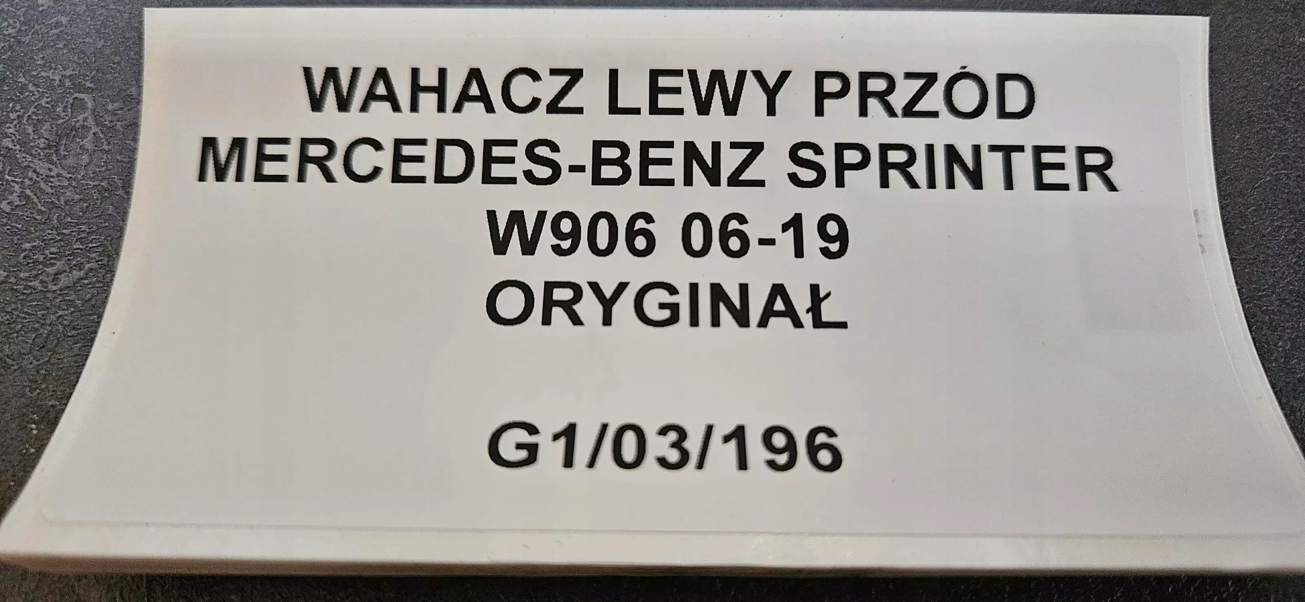 arm left front MERCEDES-BENZ SPRINTER W906 06