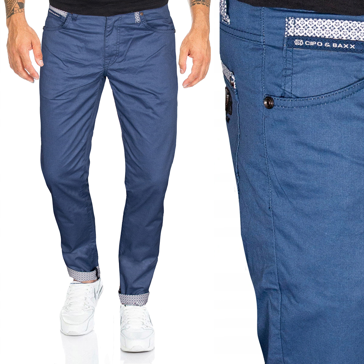 

Spodnie Męskie Cipo Baxx Chinosy Casual Slim