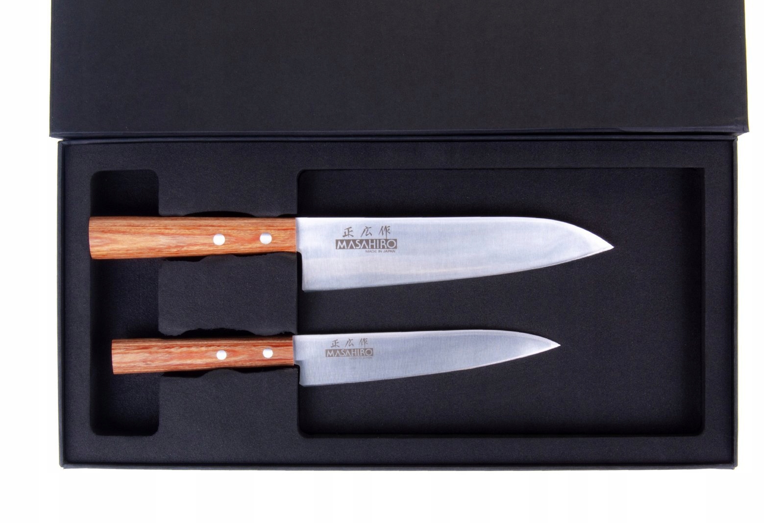 Zestaw 2 noży Masahiro Sankei 18cm i 15cm stal MBS-26