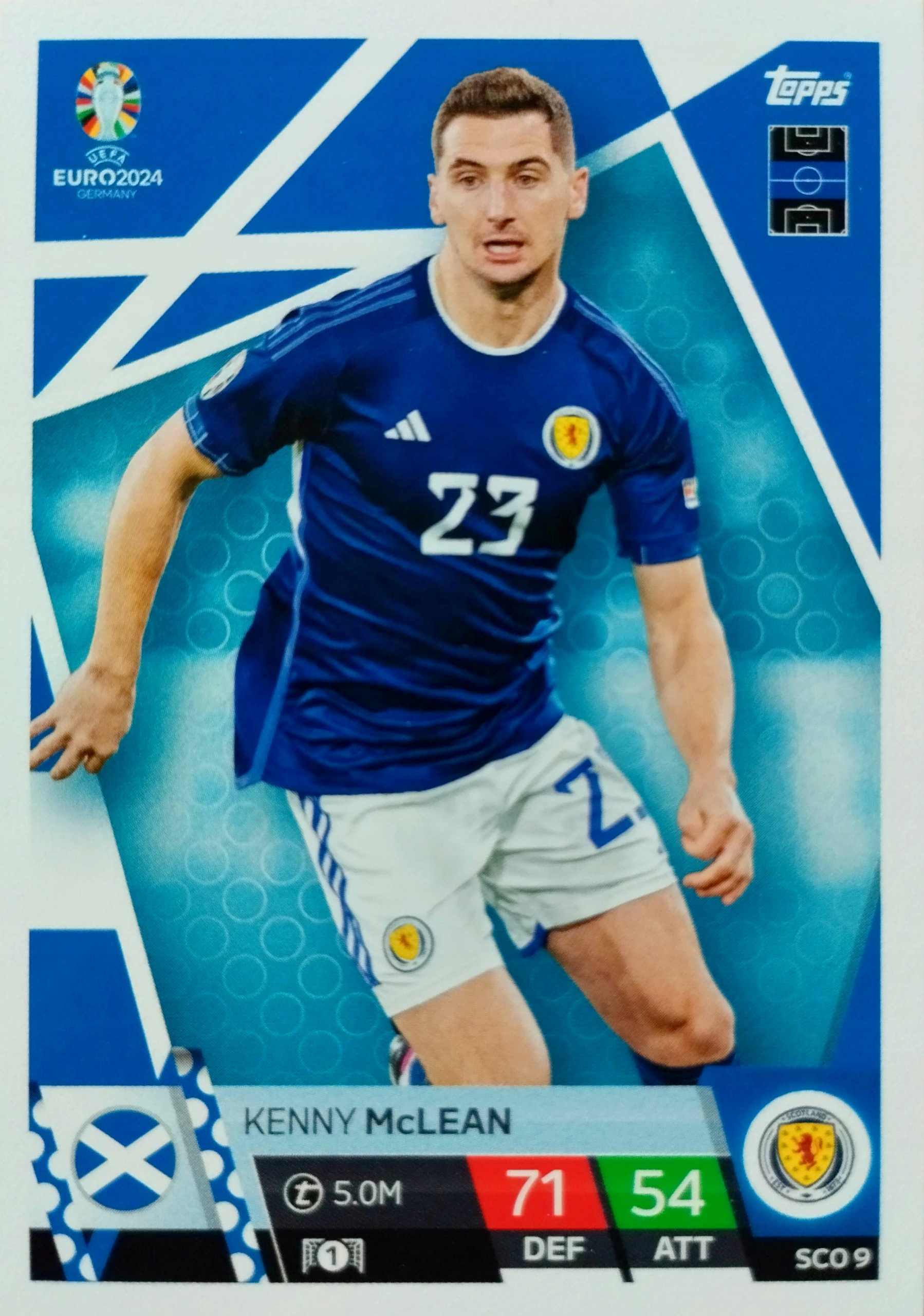 Euro 2024 Topps Match Attax Sco 9 Kenny Mclean Szkocja