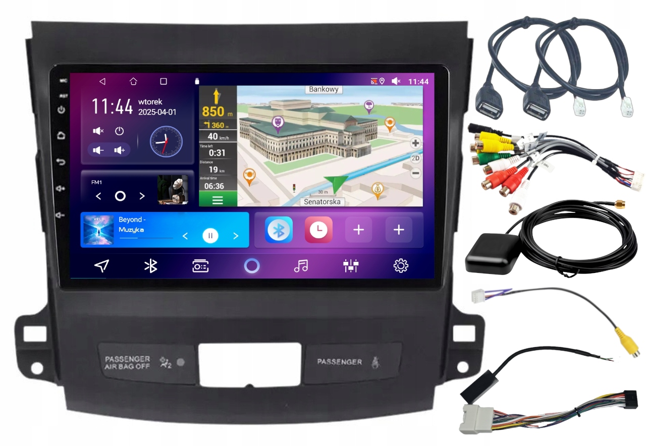 Autorádio Gps Citroen C-crosser 2007-2012 Wifi Carplay Bt 4GB 64GB
