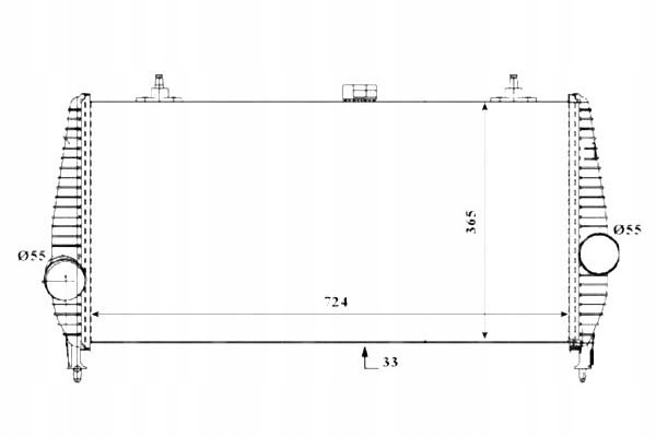 NRF INTERCOOLER CITROEN C5 2,2HDI/2,7HDI PEUGEOT 4