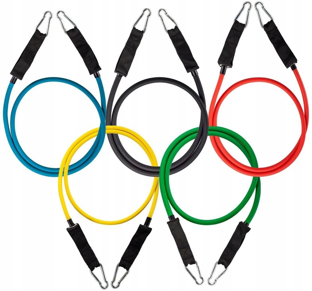 GUMY OPOROWE DO ĆWICZEŃ EKSPANDERY TRENINGOWE FITNESS BANDS ZESTAW 5 GUM EAN (GTIN) 9111201912298