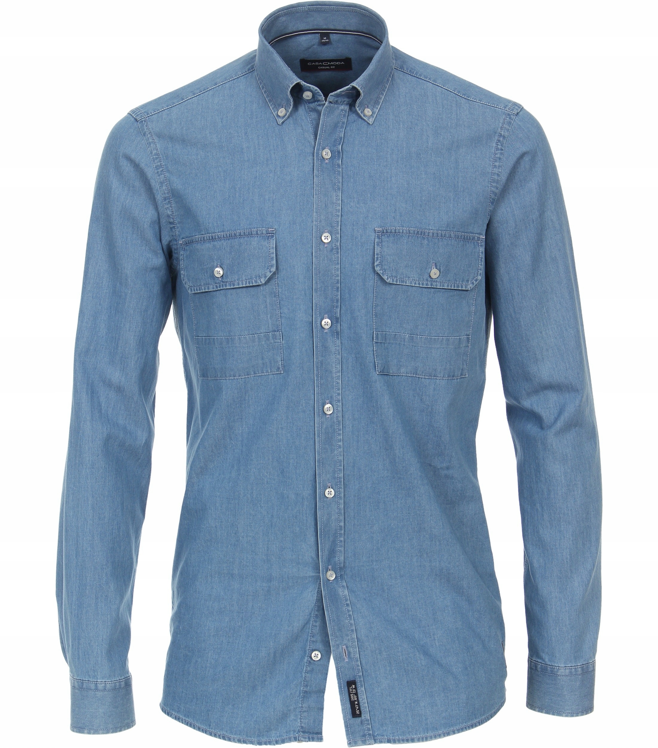 Casamoda Velké Velikosti Džínová Košile Casual 4XL