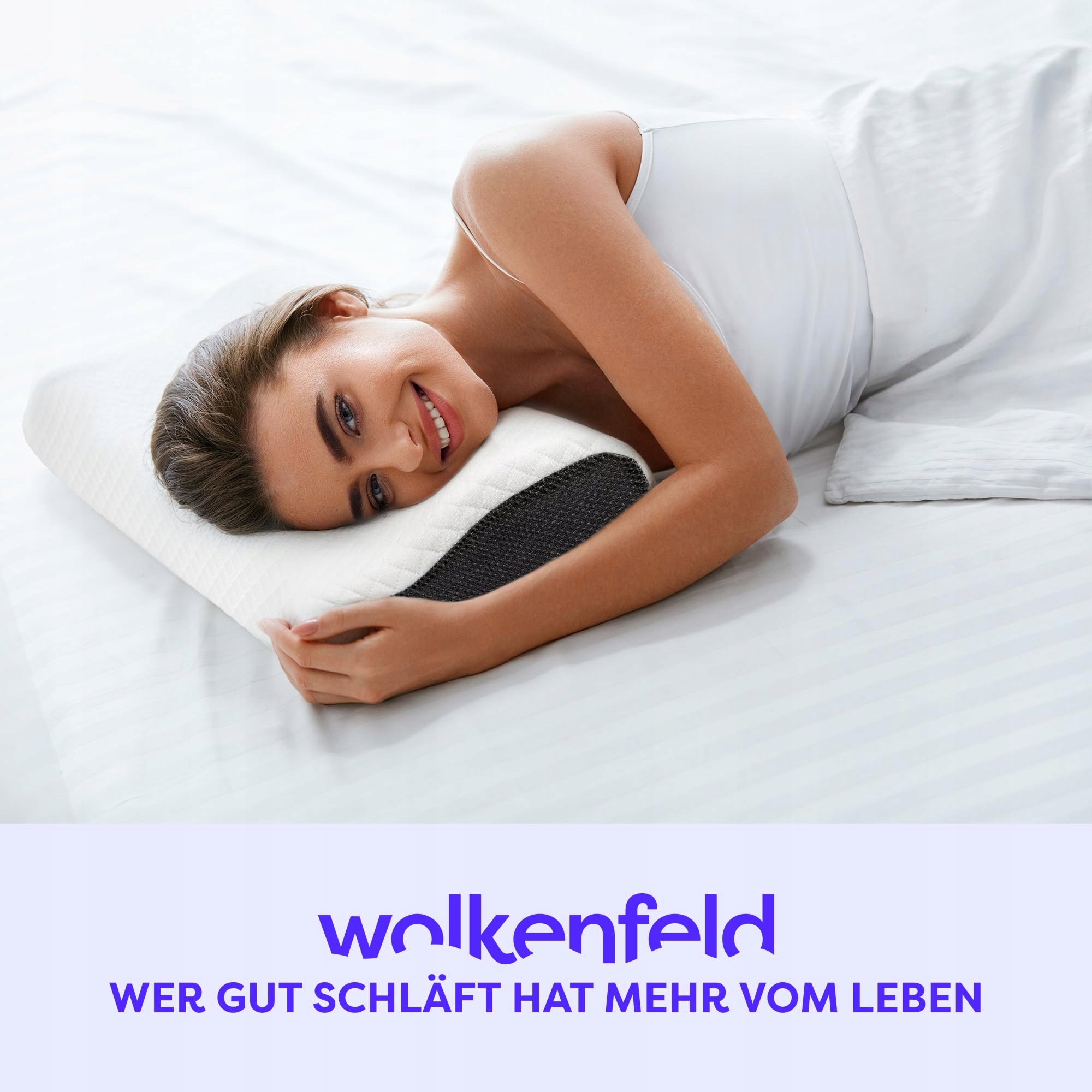 WOLKENFELD Poduszka Ortopedyczna Pianka Memory Ergonomiczna — miniatura 9
