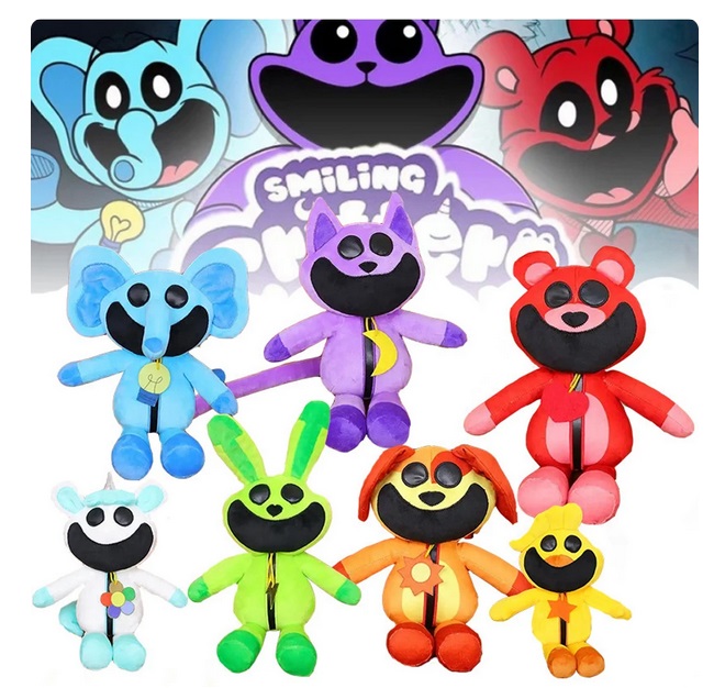 MASKOTKA CatNap z Gry Smiling Critters Gra Poopy Playtime 3 fioletowy kot Seria 2023