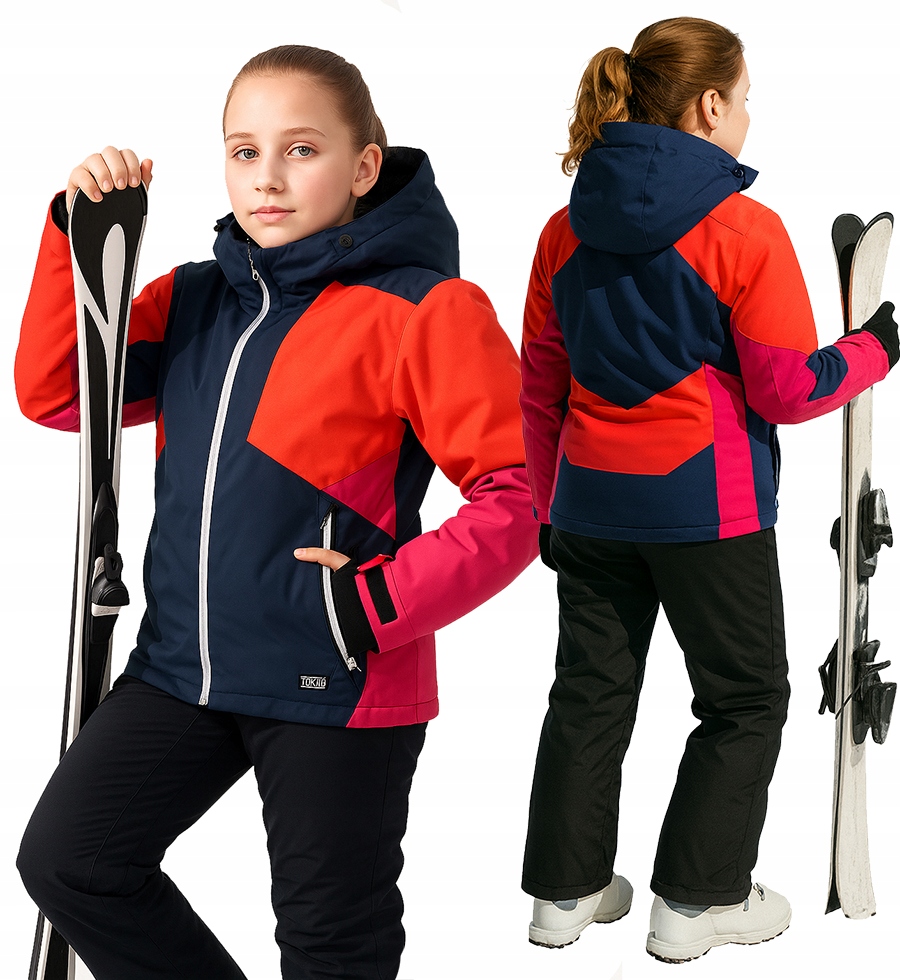 Snowboardová Lyžařská Kombinéza Dětské Lyže Bunda Kalhoty 128/134