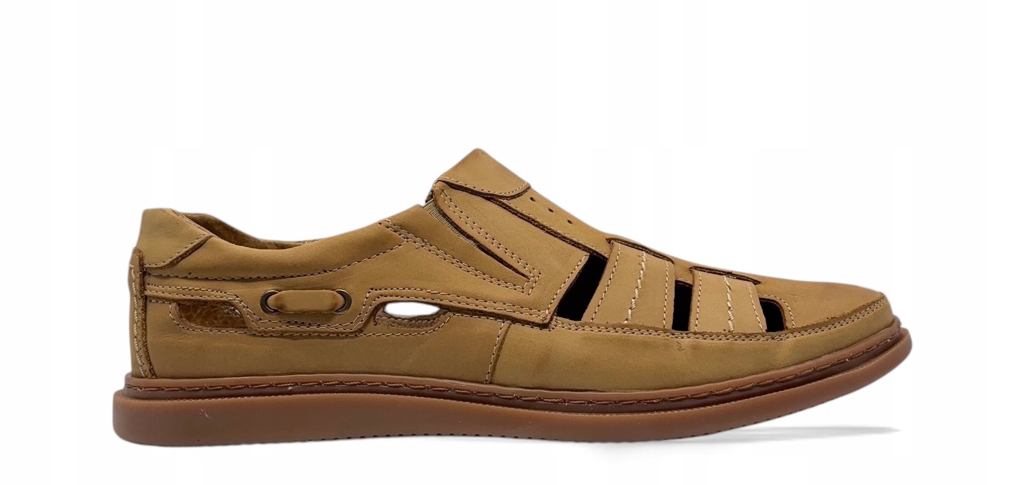 Pánské polobotky Polbut model J06 – přírodní kůže, velikost 40