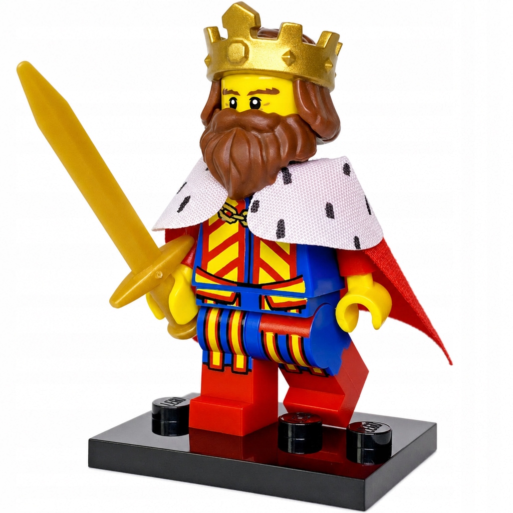 Nová Lego figurka Minifigures série 13 Classic King col195 col13-1