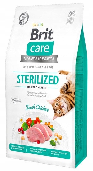 Levně Brit Care Cat Grain Free Sterilized Urinary Health 2kg