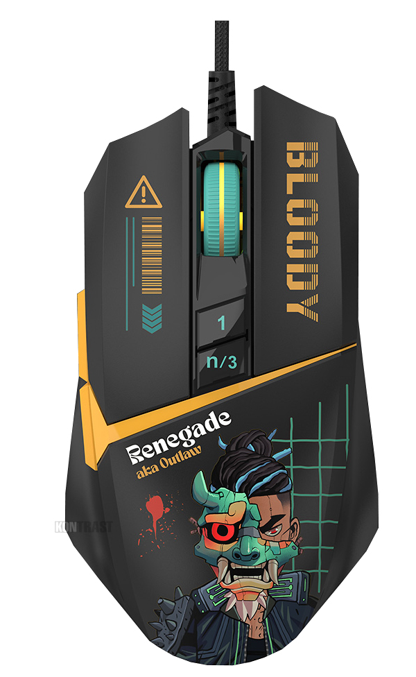 Mysz A4TECH Bloody W63 Max Renegade Midnight Usb Activated