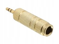 DeLOCK 65360 przejściówka 3.5 mm 6.35 mm Złoto