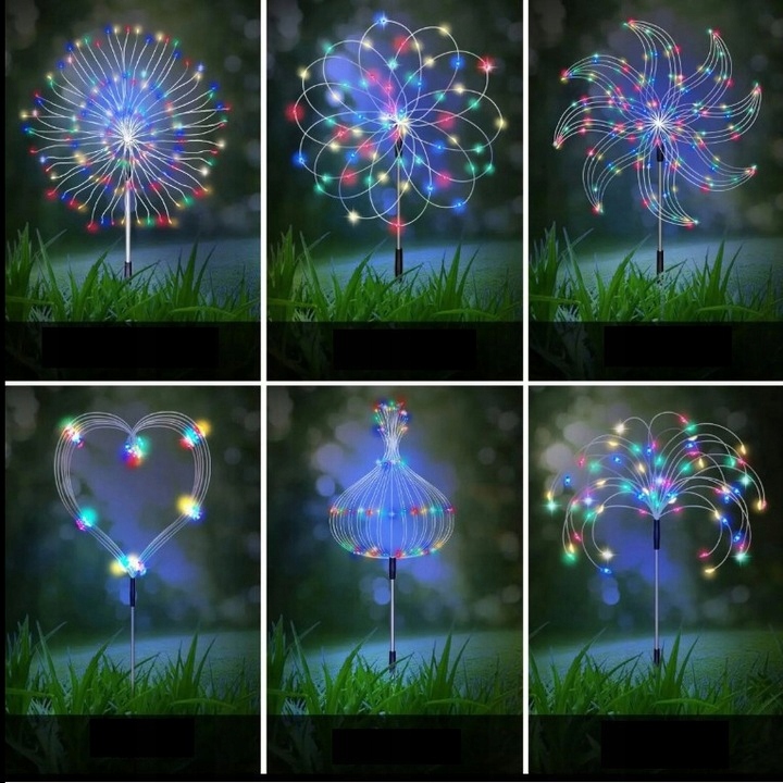 4xLAMPKI OGRODOWE SOLARNE DMUCHAWIEC DRZEWKO FAJERWERKI OZDOBA 480LED pilot Kolor biały