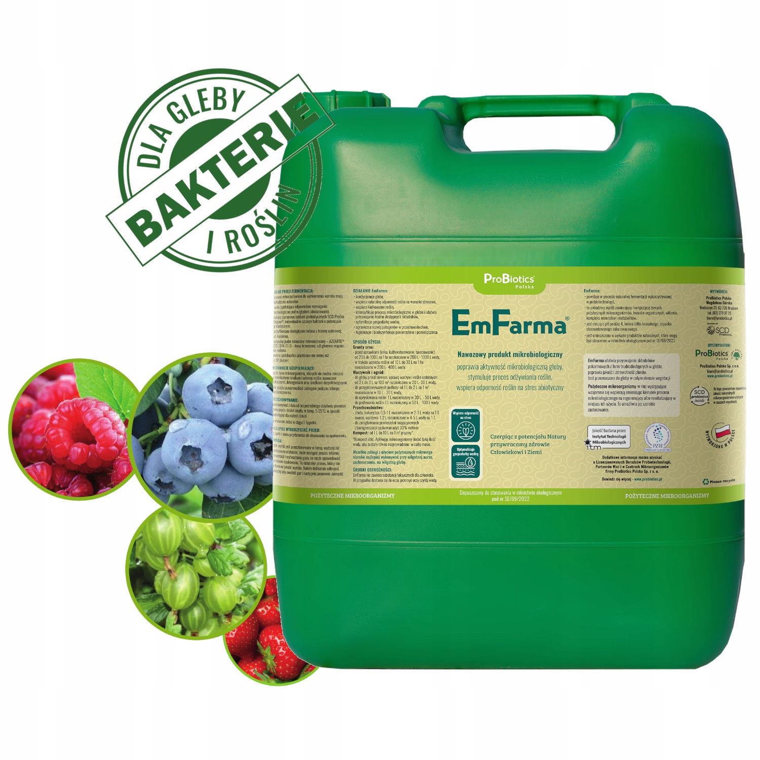 Emfarma 20L Probiotics Mikroorganizmy Probio Emy Naturalny Biostymulator