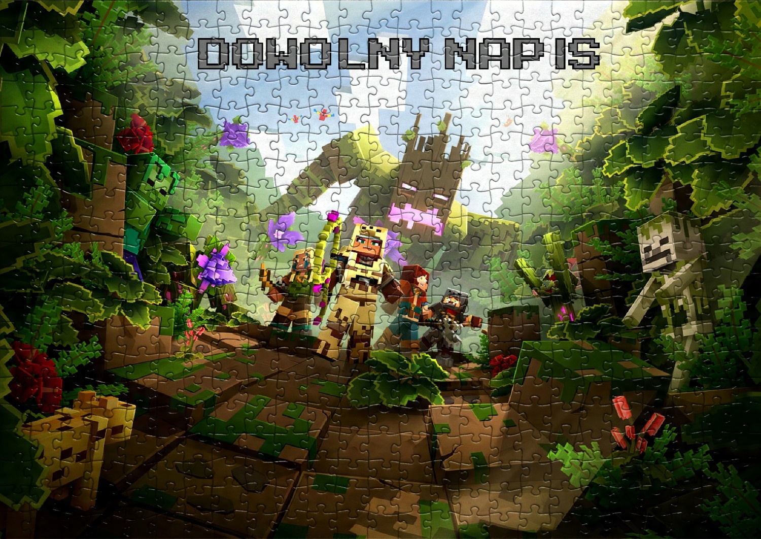 

Puzzle Minecraft z Twoim Napisem 252 El