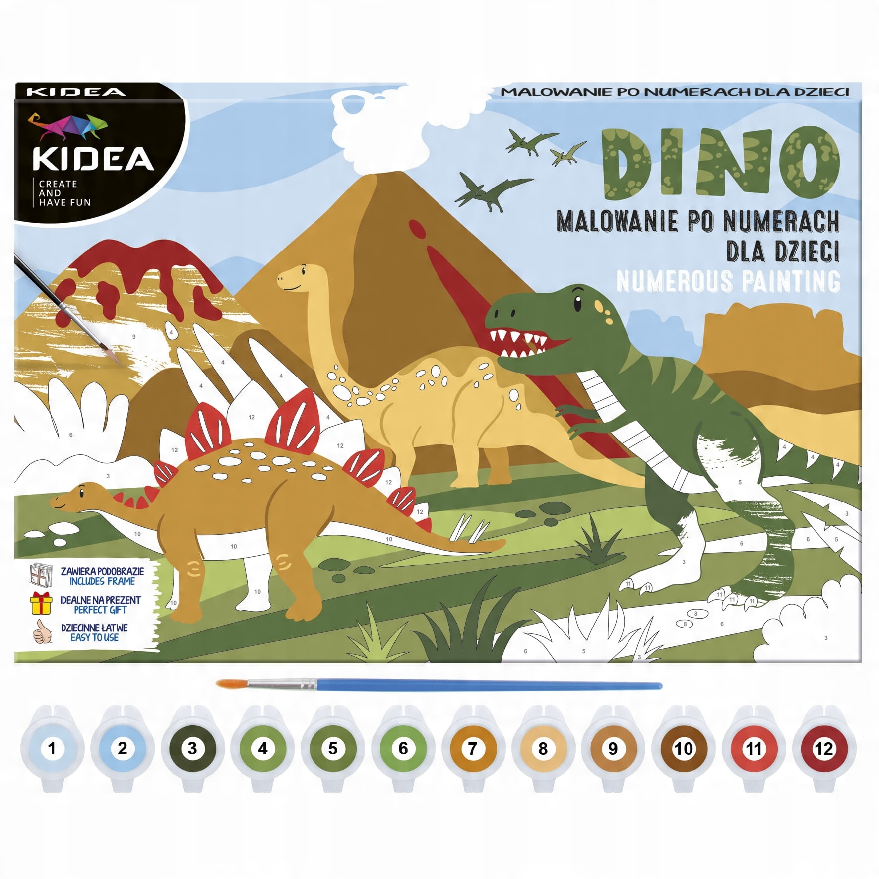 

Dinozaury Malowanie Po Numerach Dla Dzieci