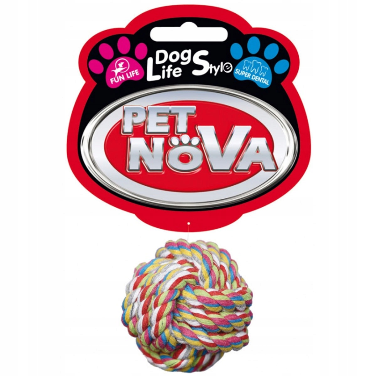 

Pet Nova Piłka sznurowa 5cm gryzak czyszczący zęby