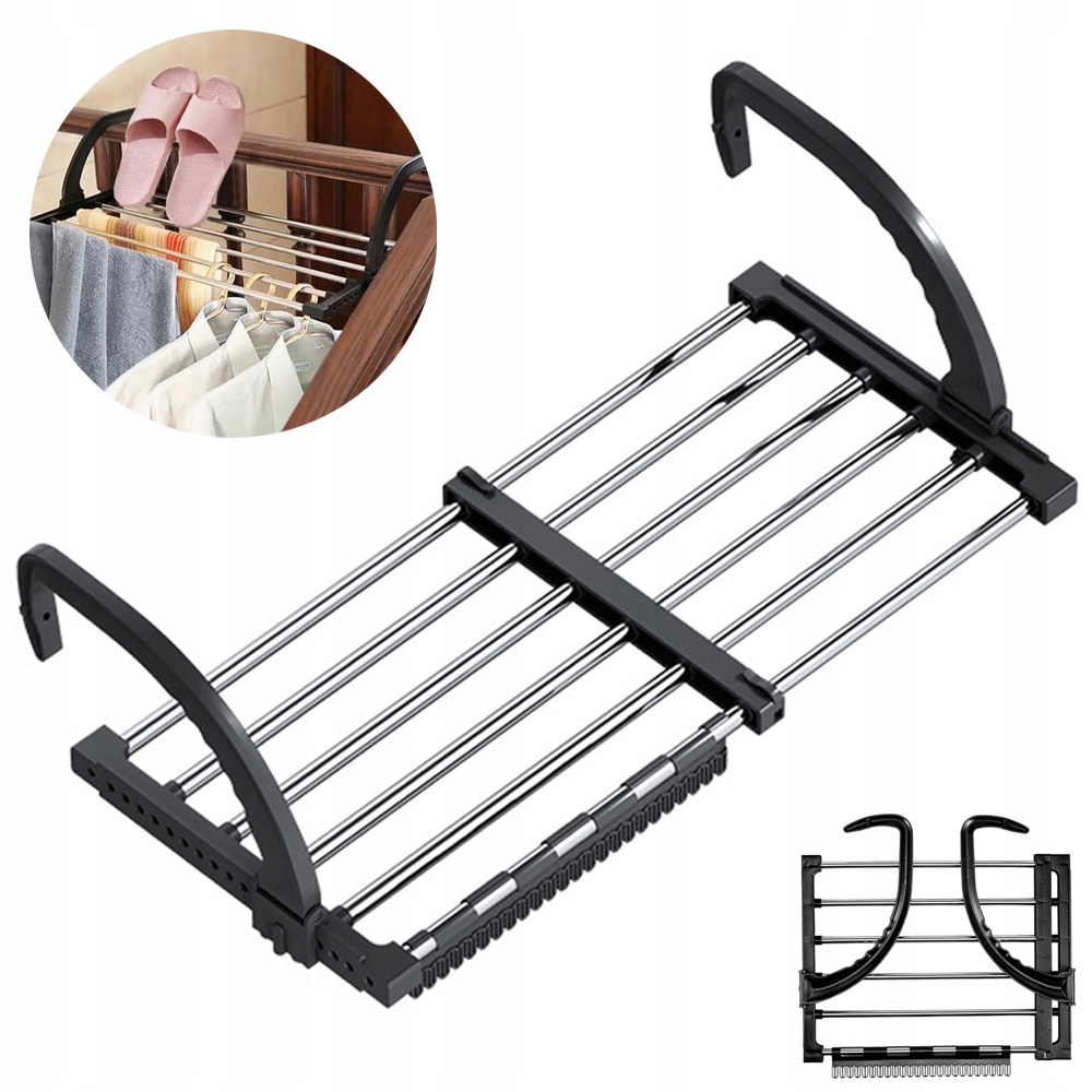 Levně Rozkládací Sušák Na Prádlo Balkonová Zahrada Na Oblečení, Skládací