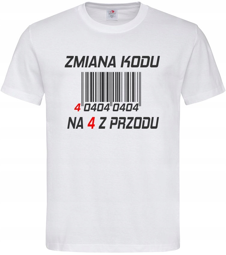 

Koszulka Na Urodziny Zmiana Kodu Na 4 5 6 Z Przodu