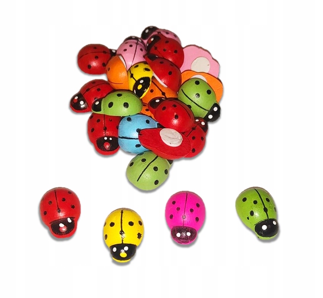 

Samoprzylepne Drewniane Biedroneczki 24szt Biedron