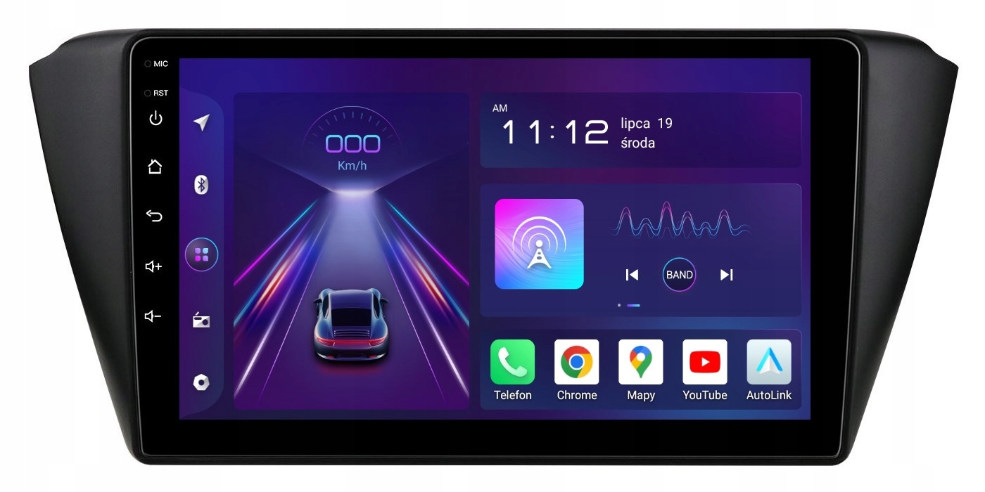 Rádio 2DIN Navigace Android Skoda Fabia 3 III 8/256 Gb Dsp Lte Carplay