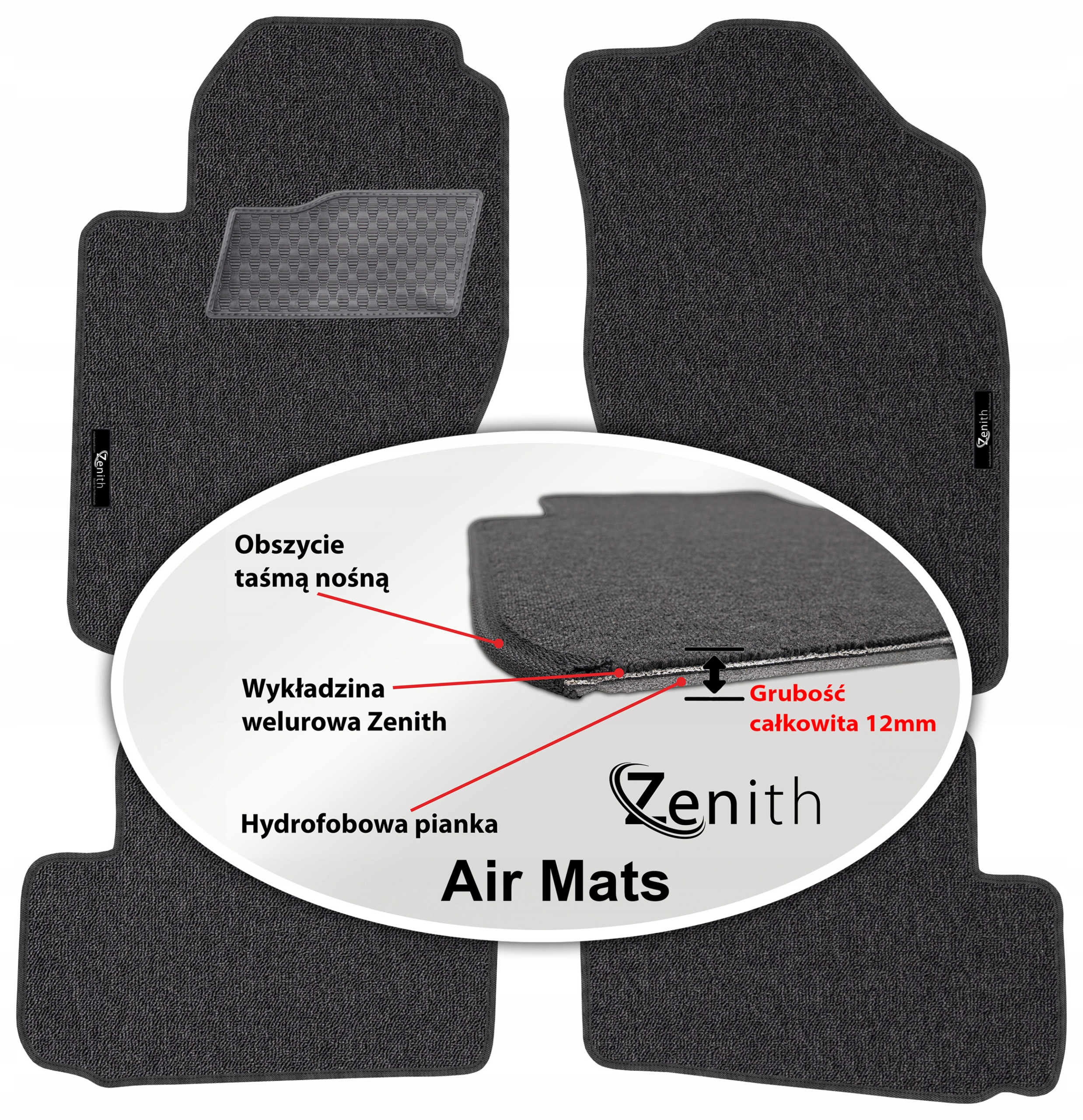 Lancia Kappa 1994-2002 Velúrové koberčeky do auta Zenith Air Mats