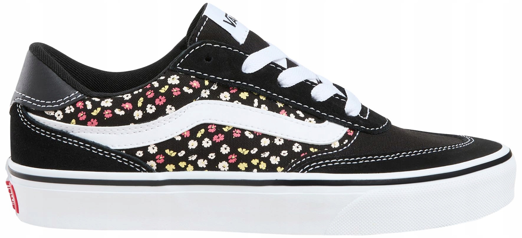 Vans Brooklyn Ls sportovní semišová černá s květinami vel. 34,5