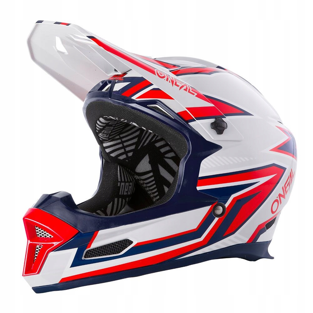 O'neal Fury Kask Rapid Silver/red Xs