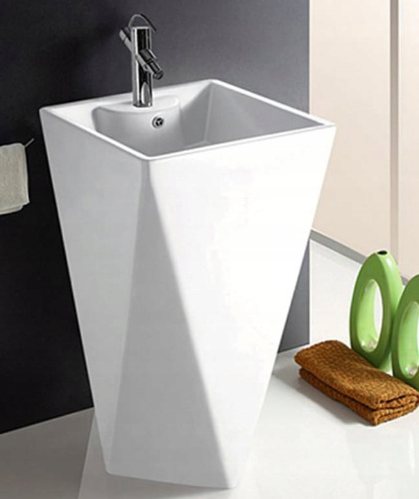 UMYWALKA WOLNOSTOJĄCA MONOLITYCZNA CERAMIKA Rodzaj prostokątna