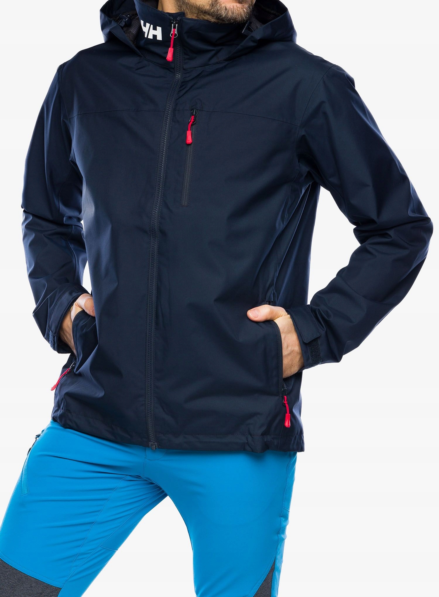 Kurtka przeciwdeszczowa Helly Hansen Crew Hooded Jacket 2.0 navy XL