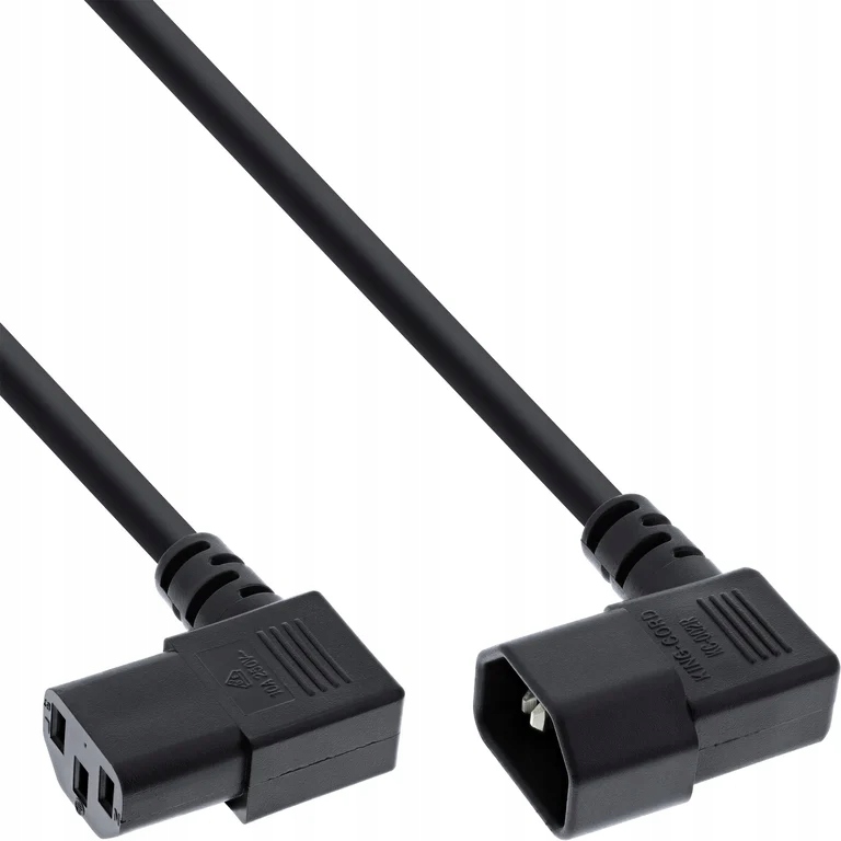 InLine InLine Przedłużacz od zasilania monitora C13 C14 czarny 3m