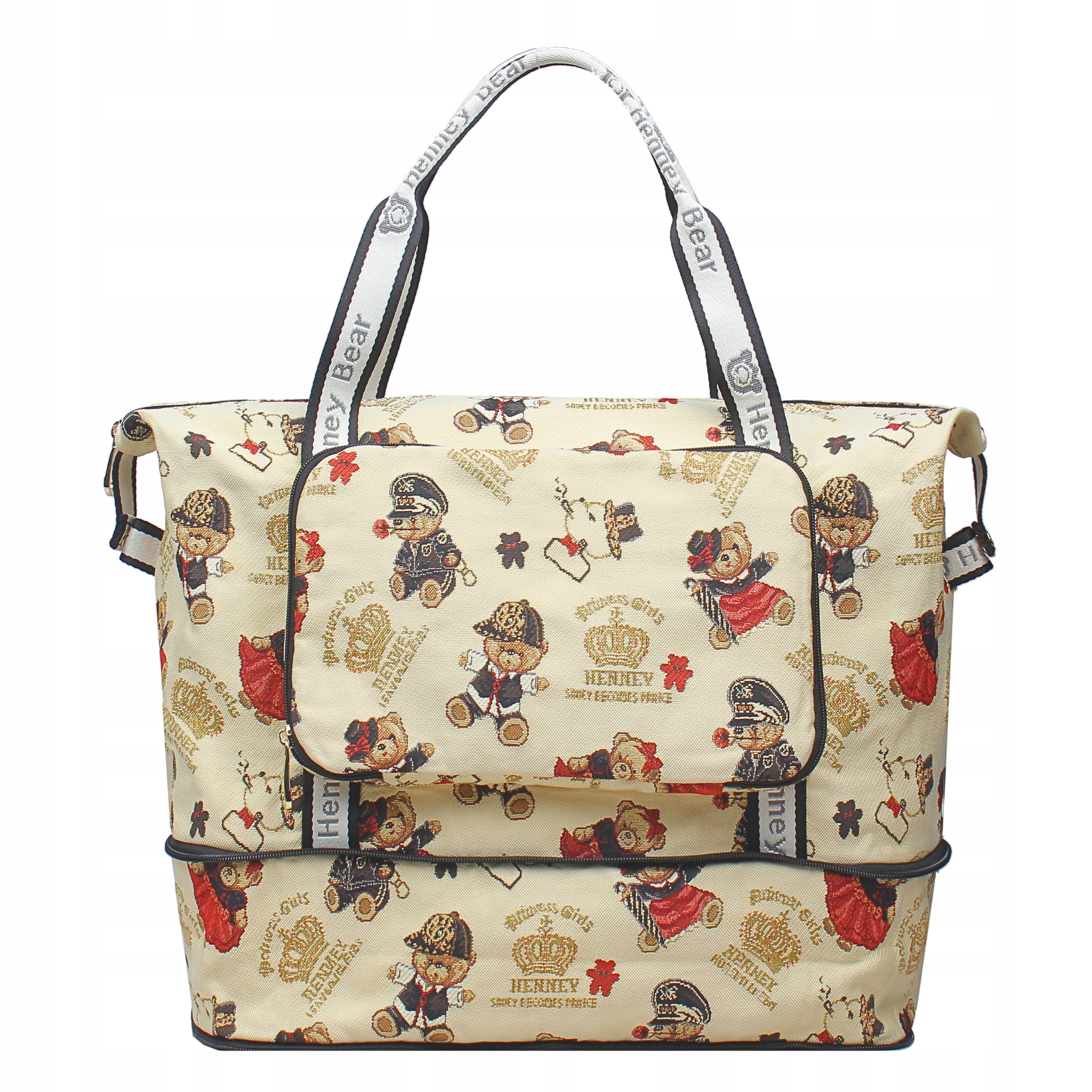 Dámská Shopper Kabelka A4 Prostorná Na Nákupy Henney Bear