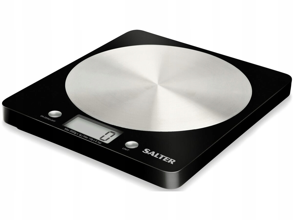 Waga kuchenna elektryczna płaska Salter Aquatronic od 1g do 5kg dokładna