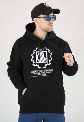 Mikina Diil S Kapucí Laur černobílá