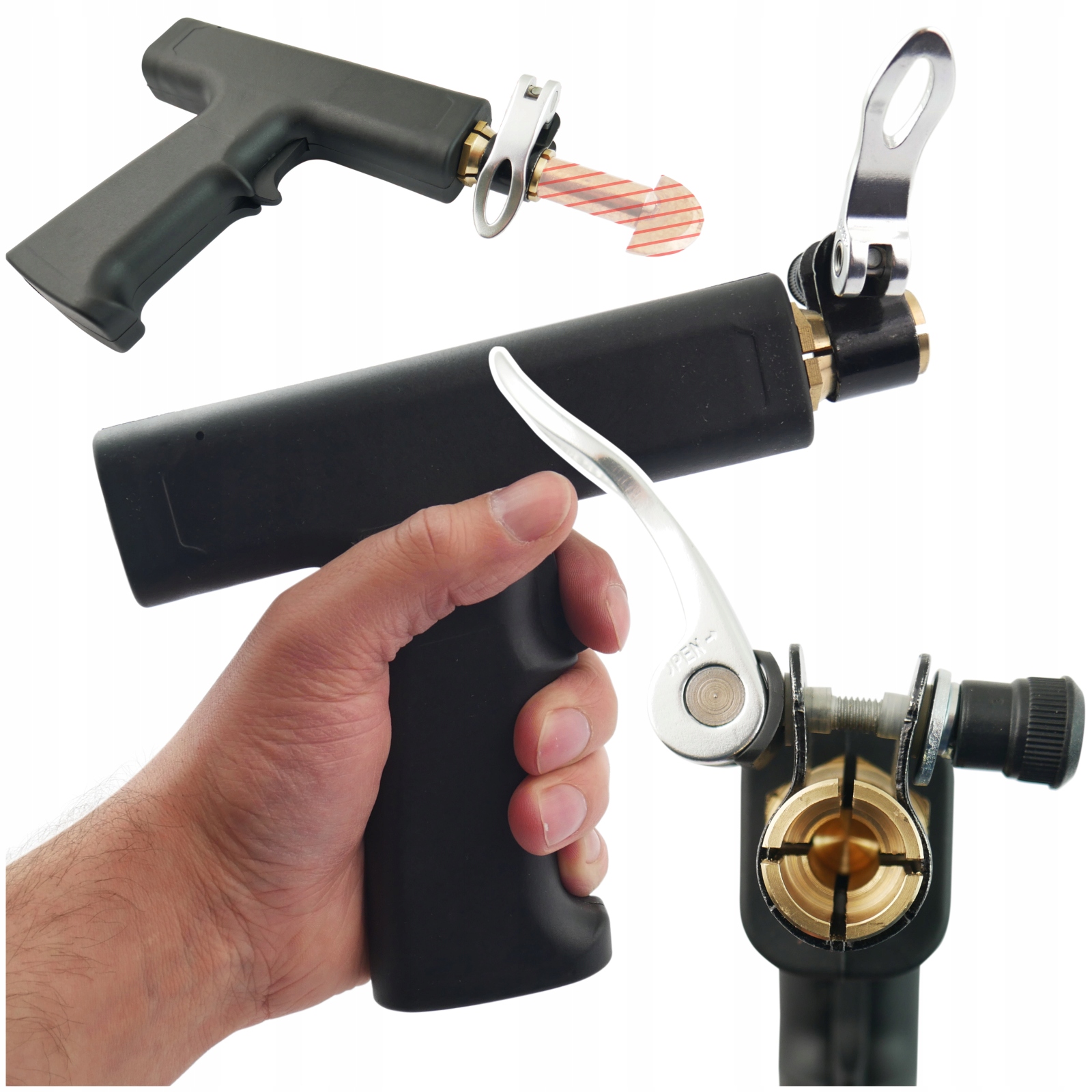 Pistole na spotter s mosazným držákem a svorkou na elektrody 10 mm 16 mm