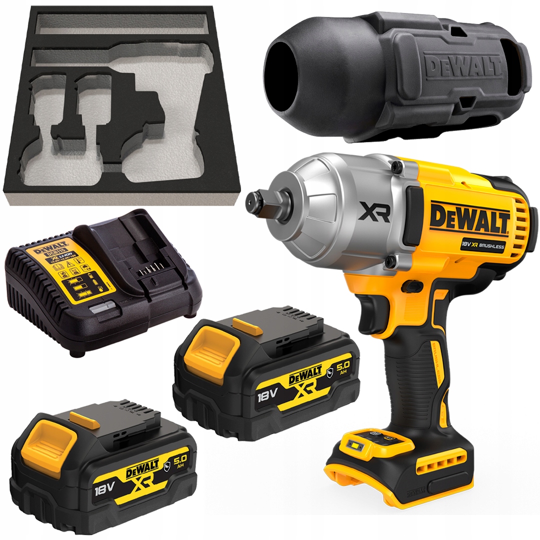 

Klucz udarowy 18V 1355Nm 2x5Ah DeWALT DCF900P2G