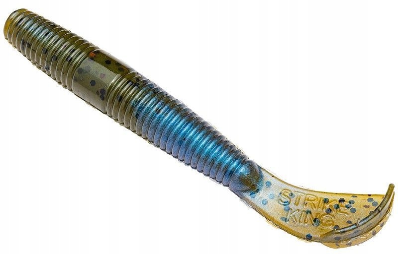 Strike King Rage Ned Cut-R Worm 7,5cm Blue Craw