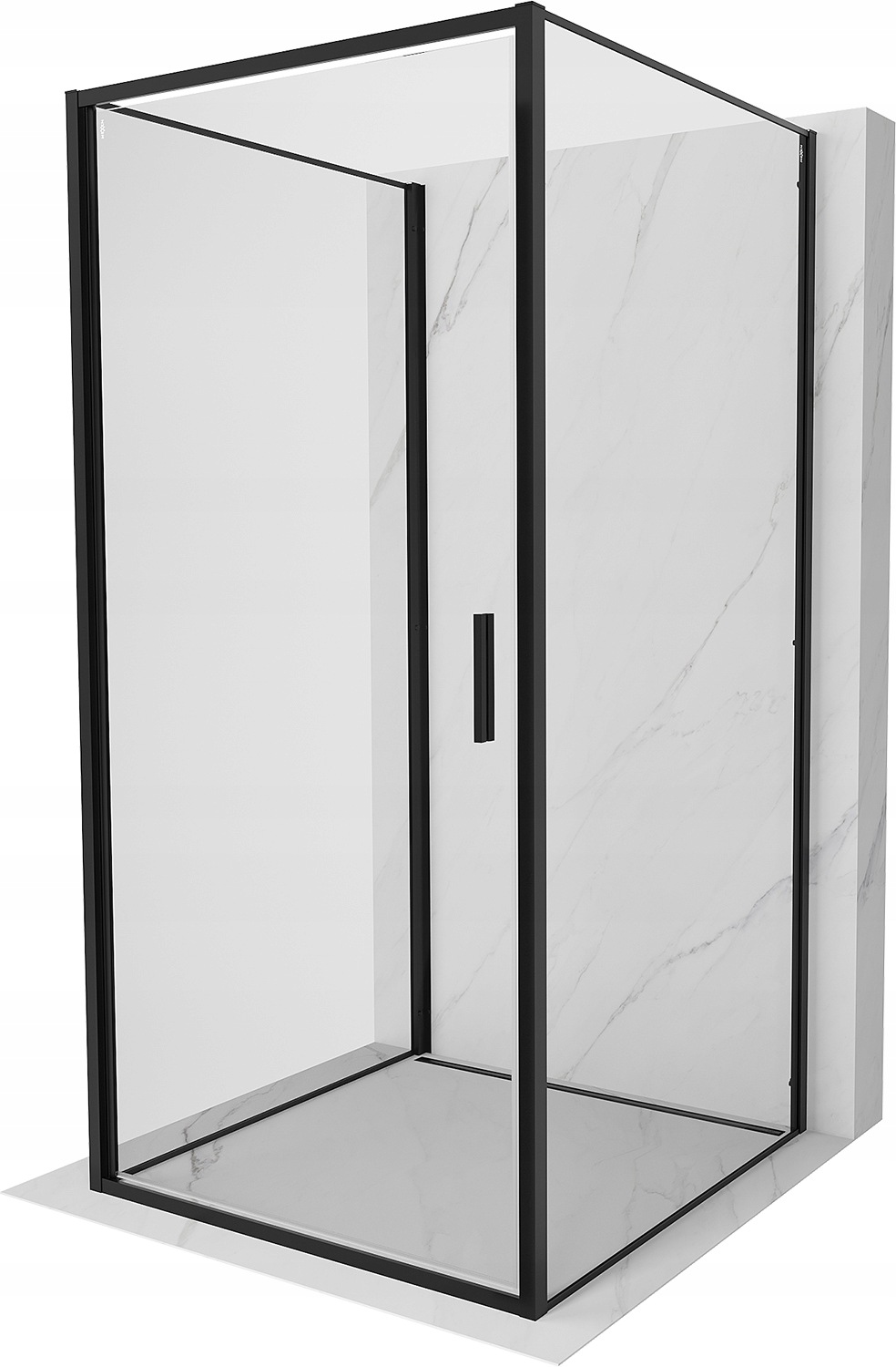 Mexen Exo-3S kabina prysznicowa 3-ścienna uchylna 70 x 70 cm, transparent,