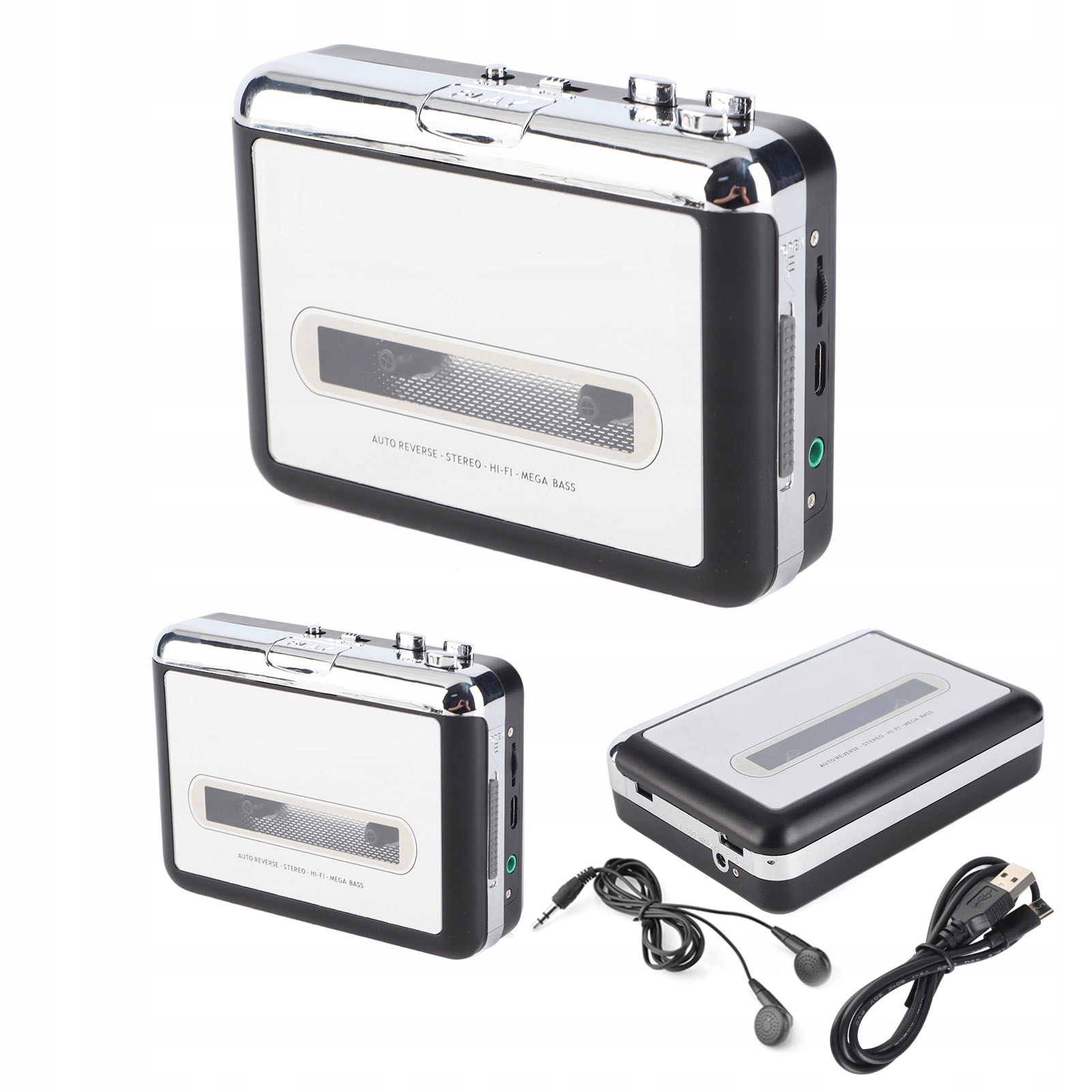 Kazetový Přehrávač Magnetofon Walkman Převodník Usb MP3 Vintage Sluchátko